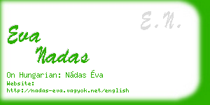 eva nadas business card
