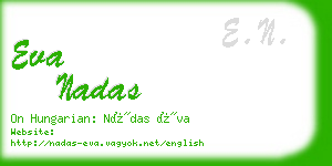 eva nadas business card